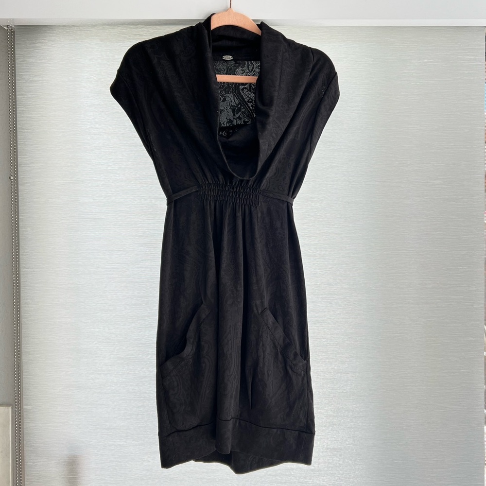 Guess Black Patterned Tunic Dress